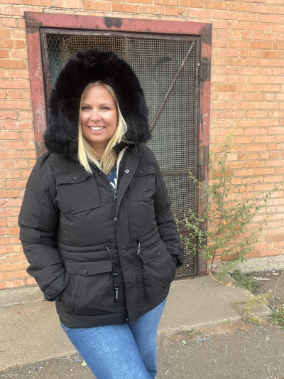 Shirley Black Heavy Coat