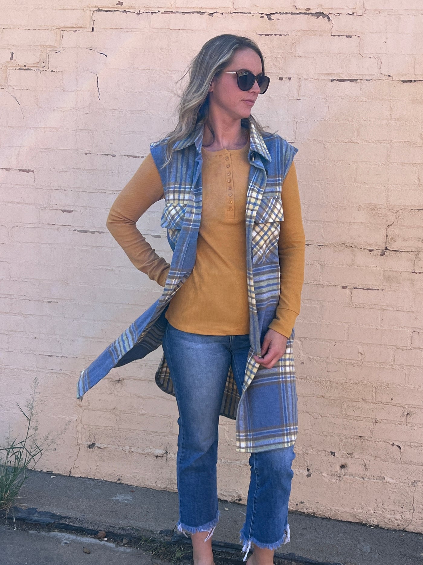 Jules Plaid Vest