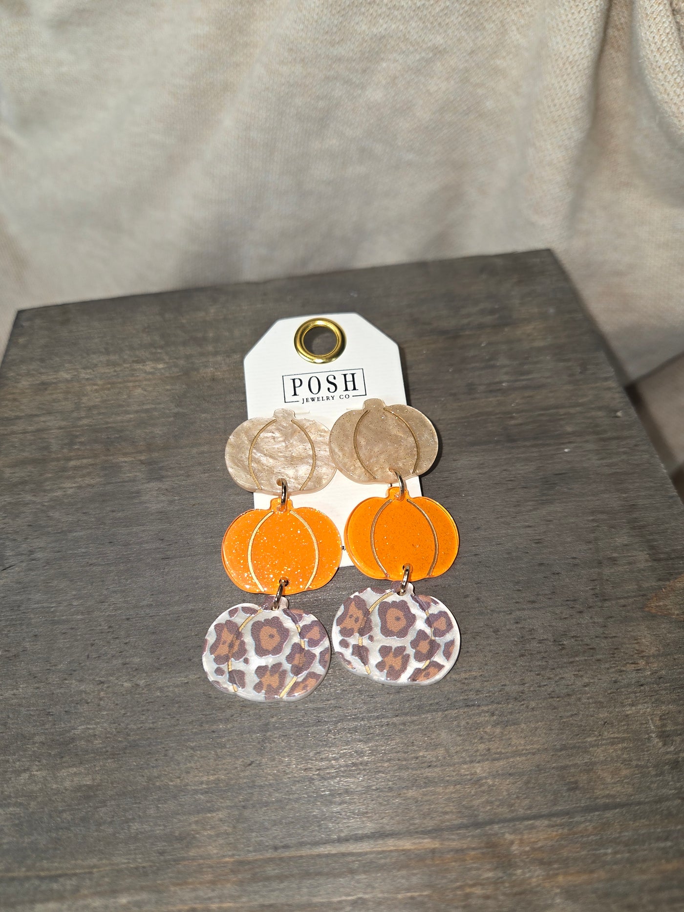 Triple Pumpkin Earrings
