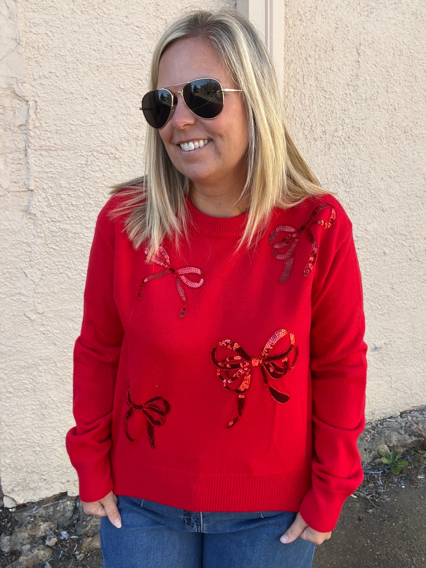 Red Candy Cane Sweater