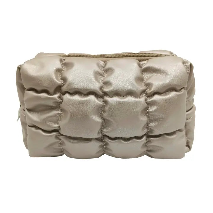 Quilted Puffy Cosmetic Bag