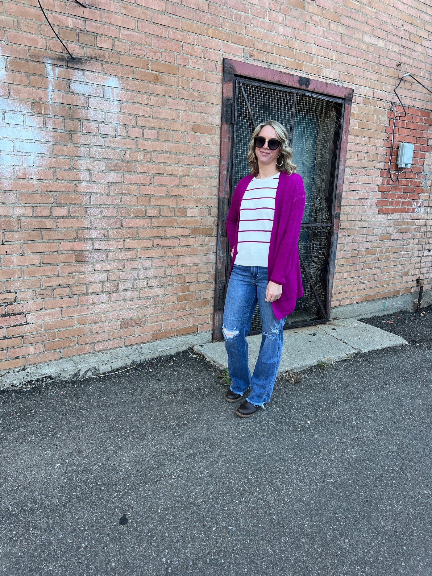 Cozy Fuchsia Cardigan