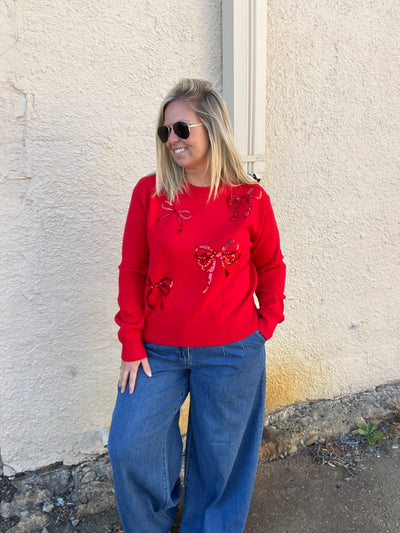 Red Candy Cane Sweater