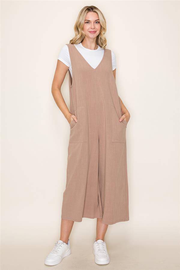 Mocha Basic Jumpsuit