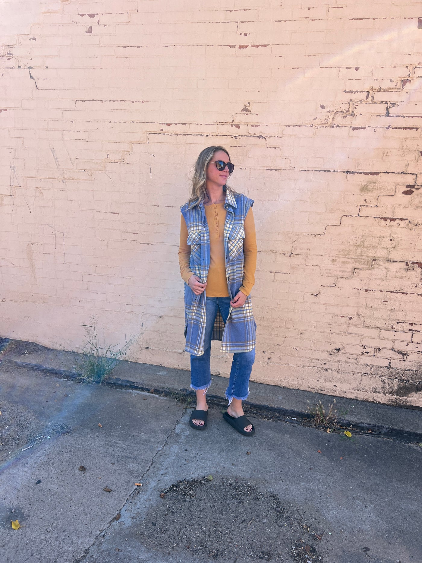 Jules Plaid Vest