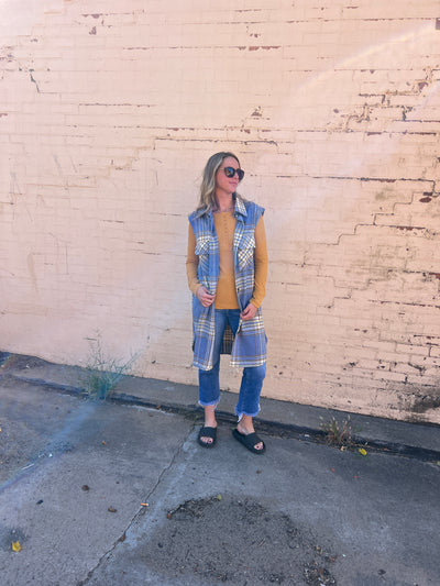 Jules Plaid Vest