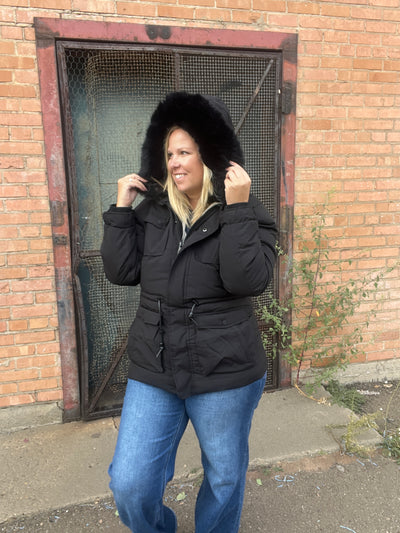 Shirley Black Heavy Coat