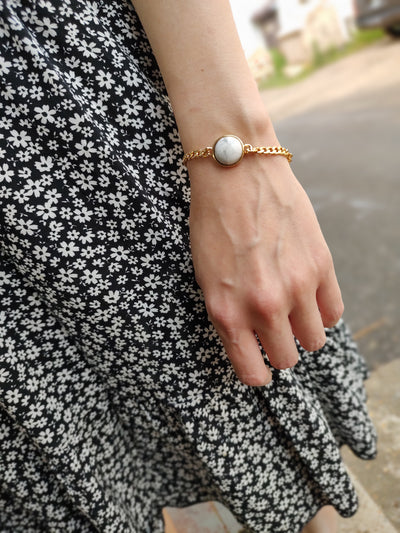 Gold Stone Bracelet