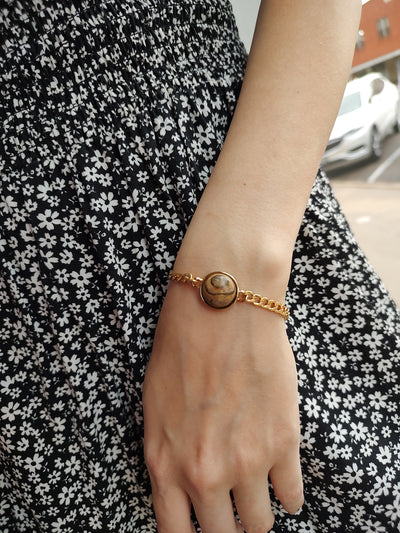 Gold Stone Bracelet