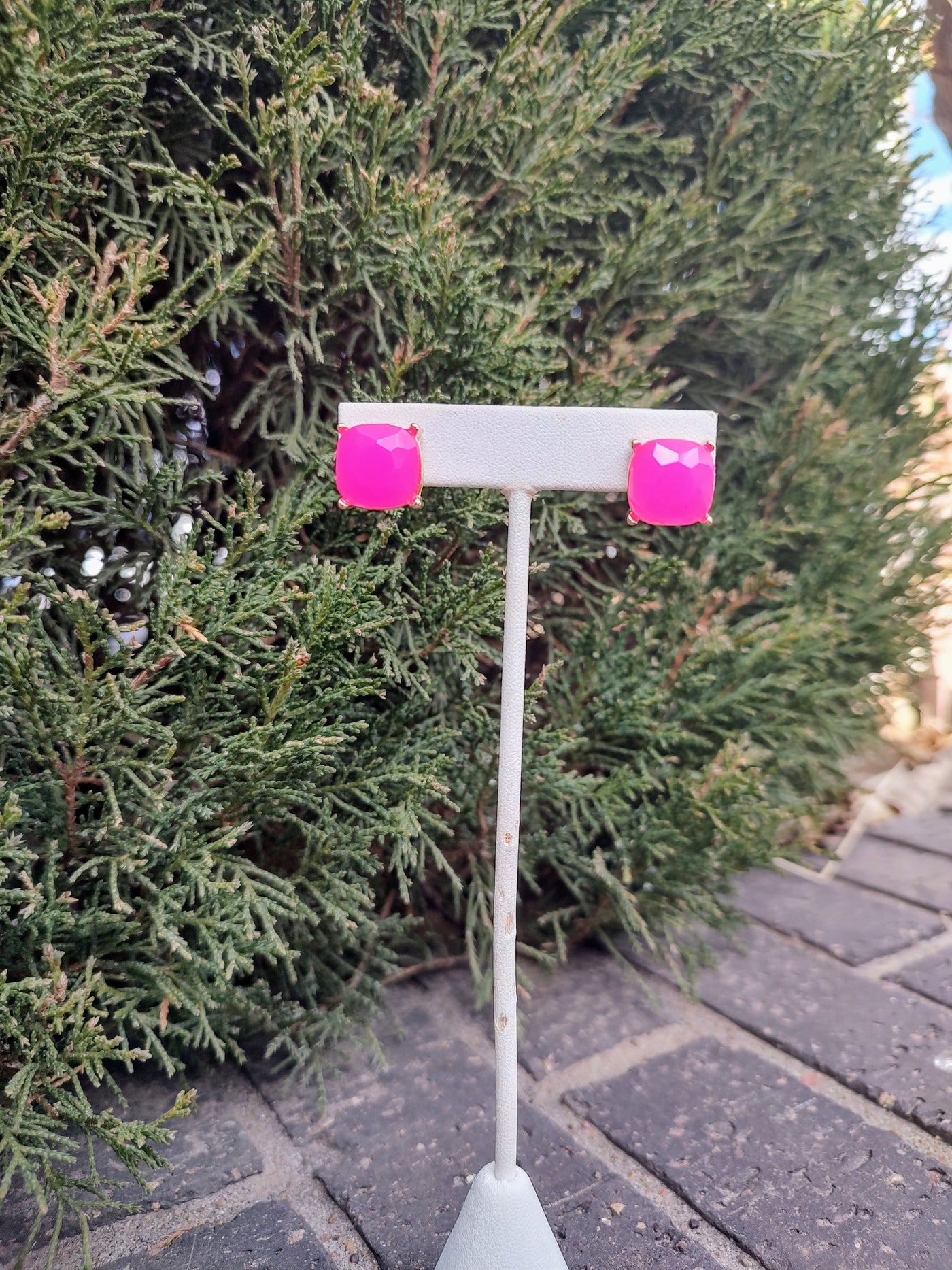 pink Diamond Studs