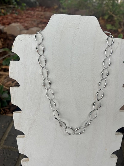 Abstract Link Chain Necklace