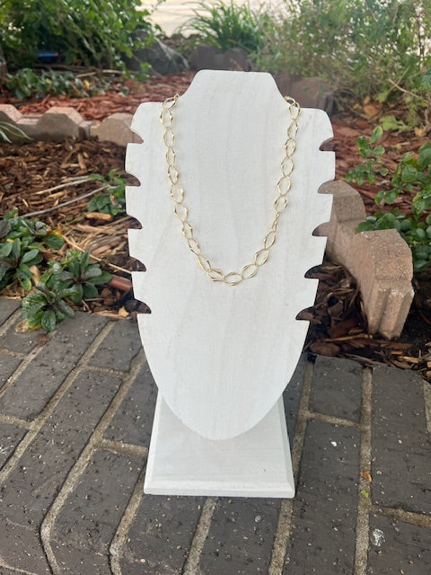 Abstract Link Chain Necklace