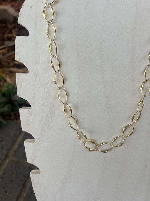 Abstract Link Chain Necklace