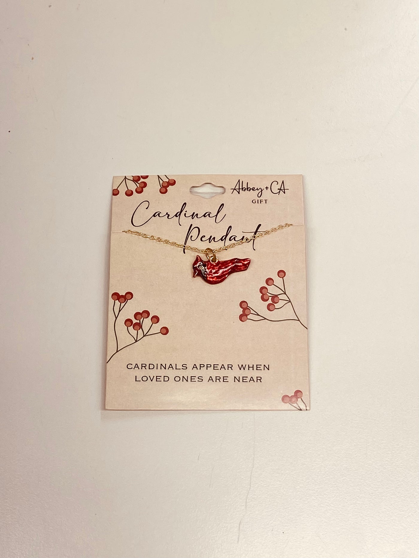 Cardinal Pendant Necklace