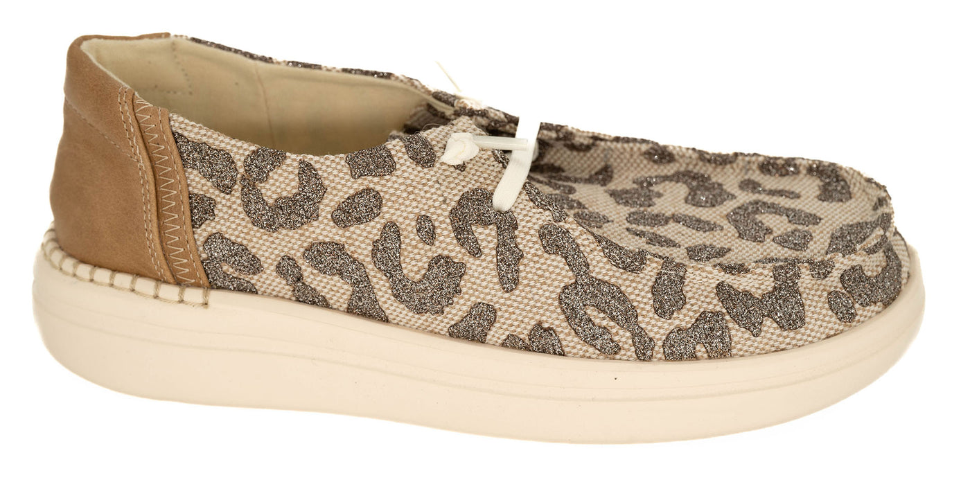 Corky's tan Metallic Leopard
