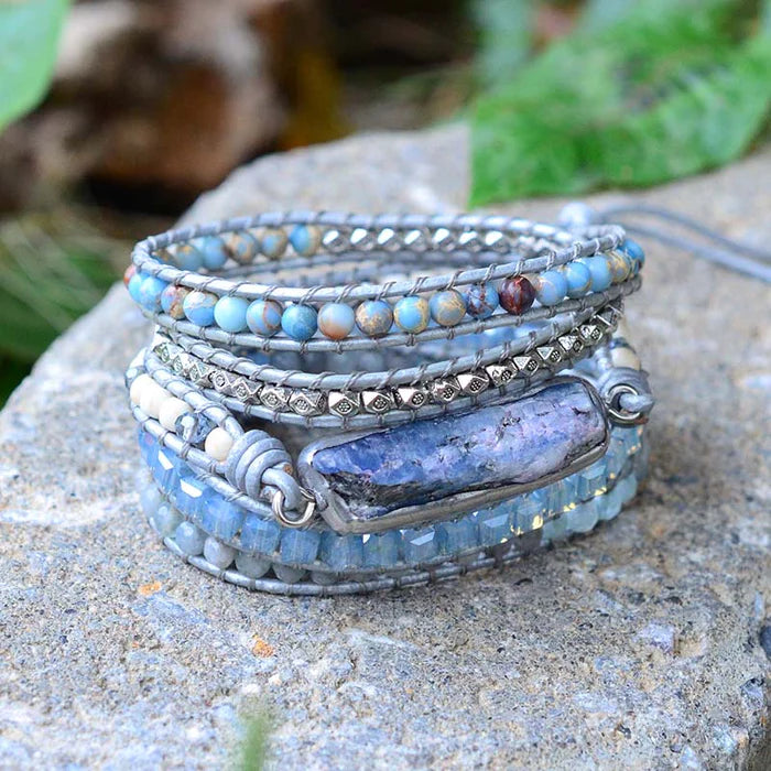 healing topaz wrap bracelet