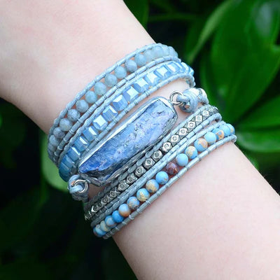 healing topaz wrap bracelet