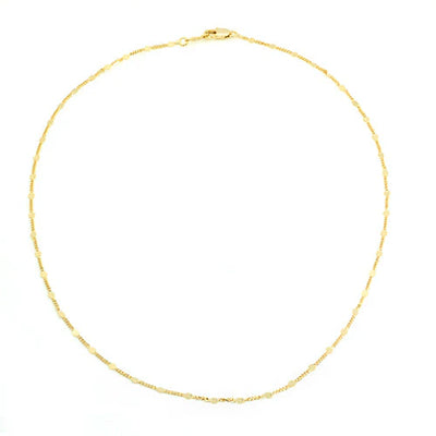 Gold Flat Palline Necklace