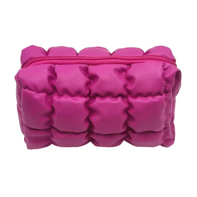 Quilted Puffy Cosmetic Bag