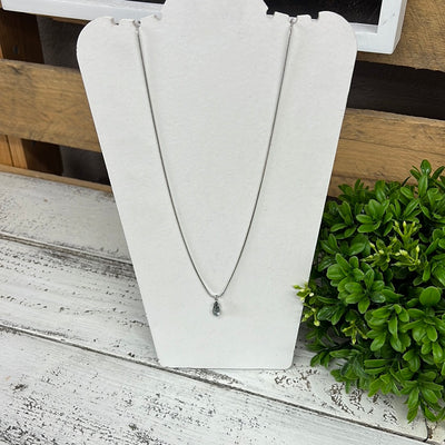 Crystal Teardrop Necklace