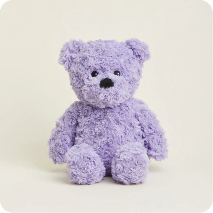 purple curly Bear warmie