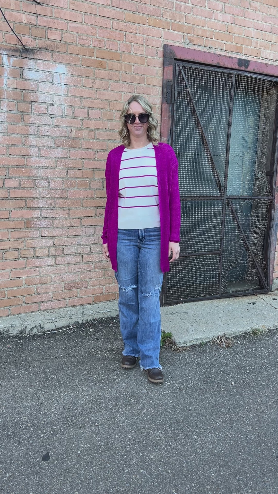 Cozy Fuchsia Cardigan