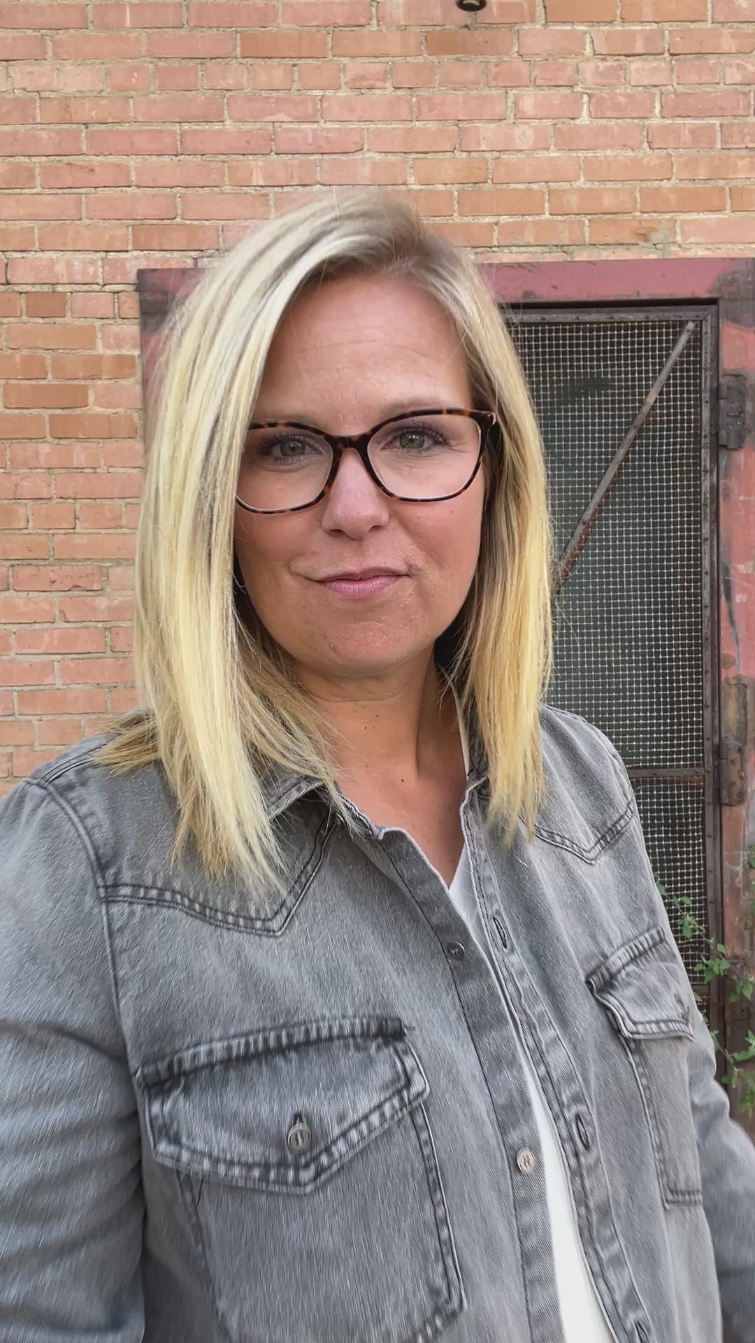 Frayed Hem Denim Shirt