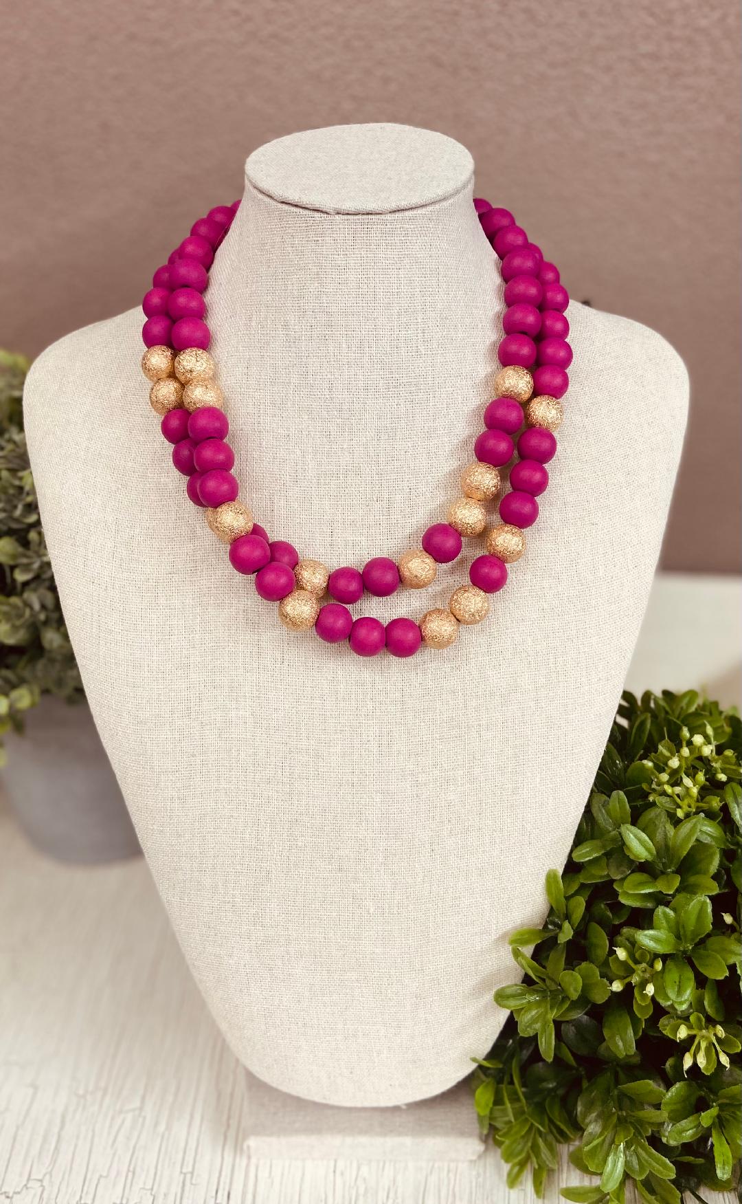 Bubba Fuchsia Necklace