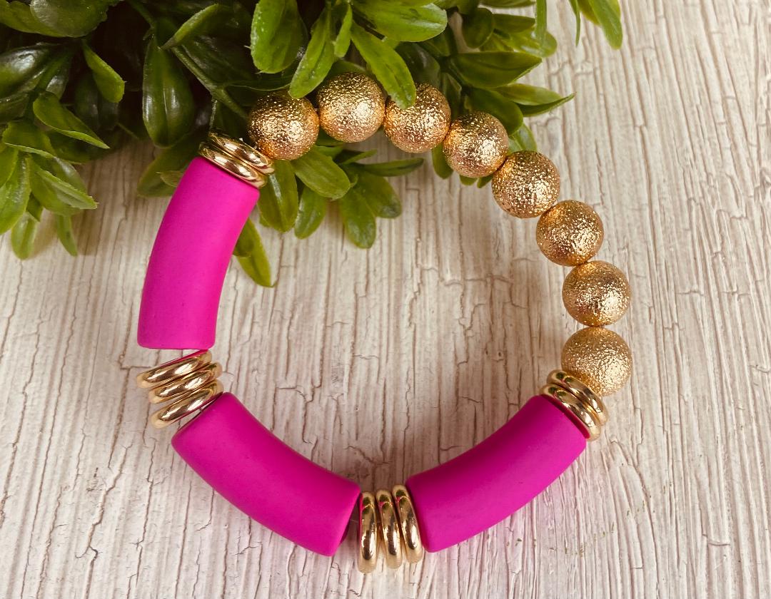 Lia Fuchsia Bracelet