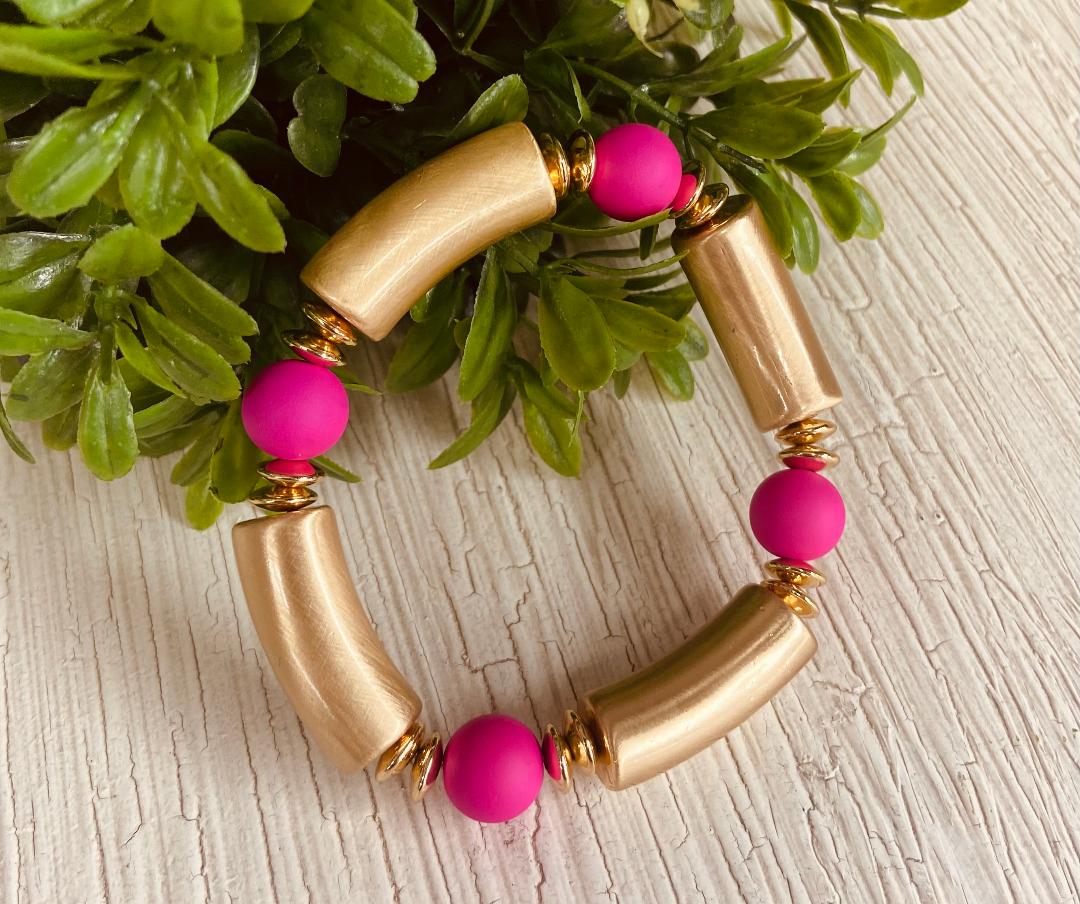 Greta Fuchsia Bracelet