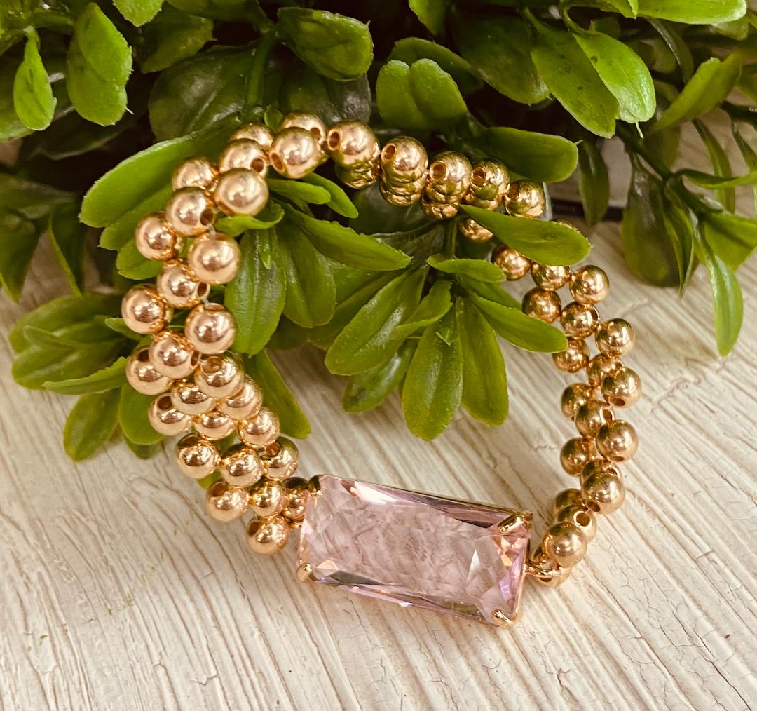 Isla Pink Bling Bracelet