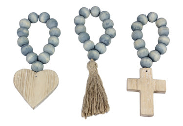 Wood Blessing Bead Door Hangers