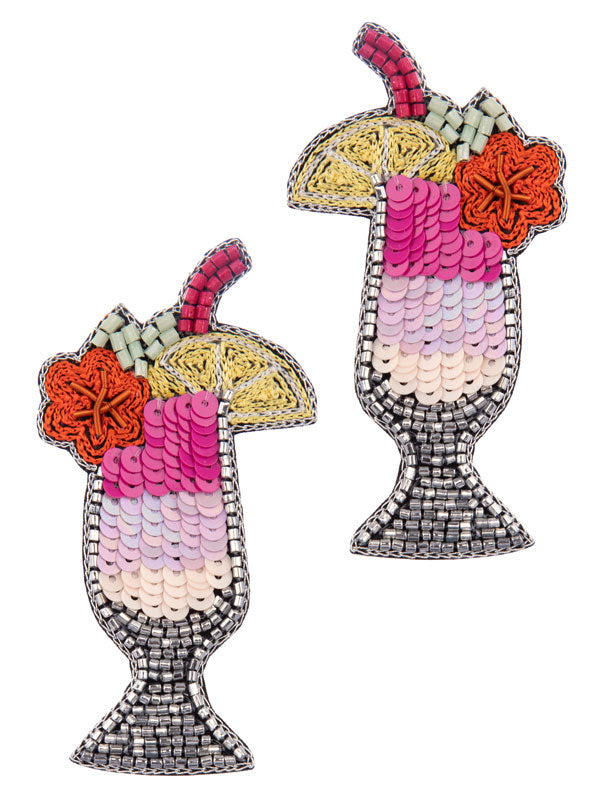 Sequin Cocktail Earring