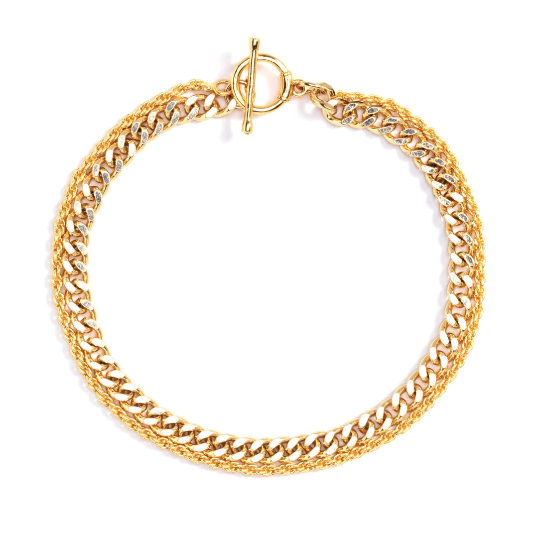 Double Layered chain Gold