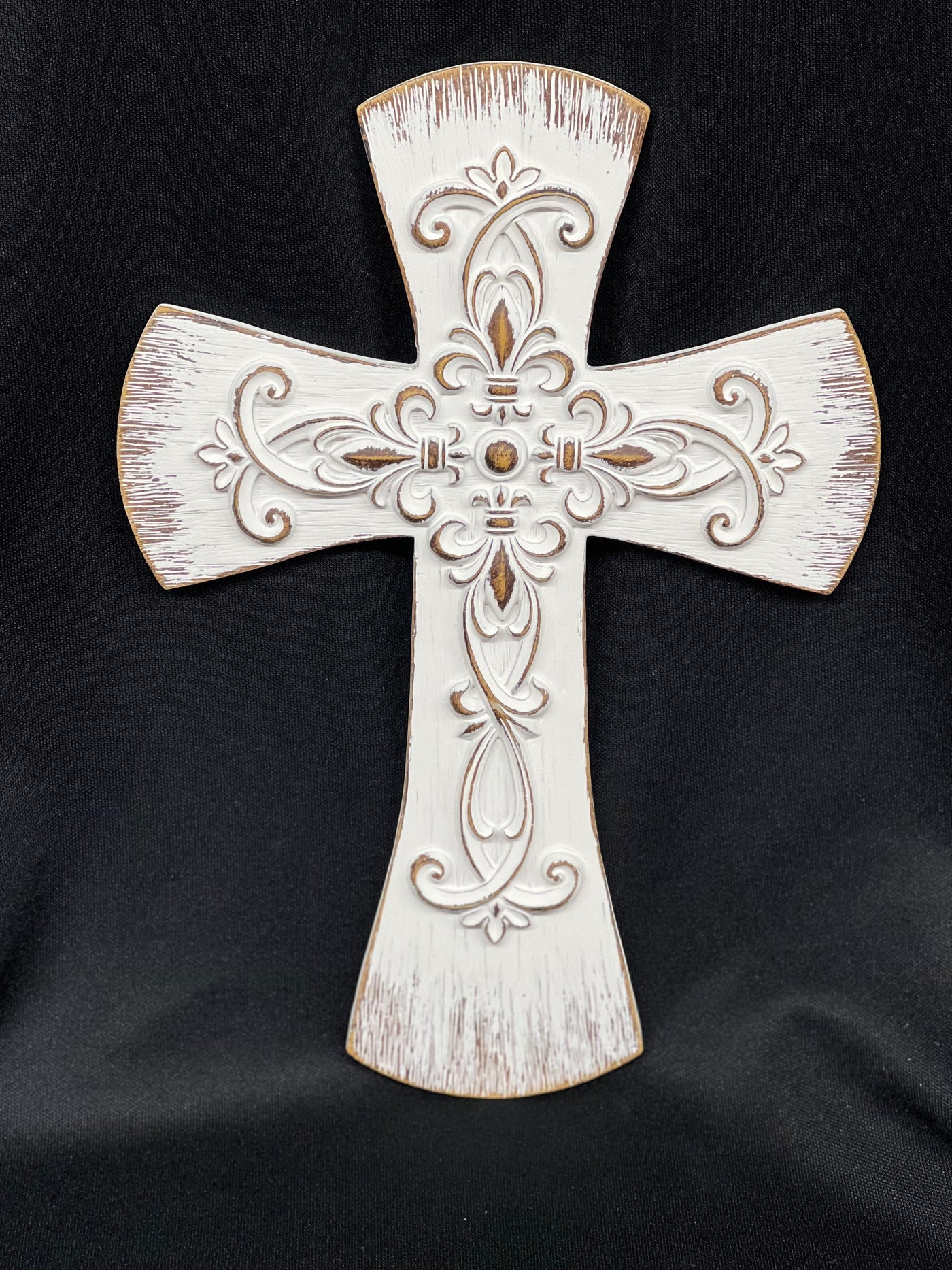 White Distressed Cross