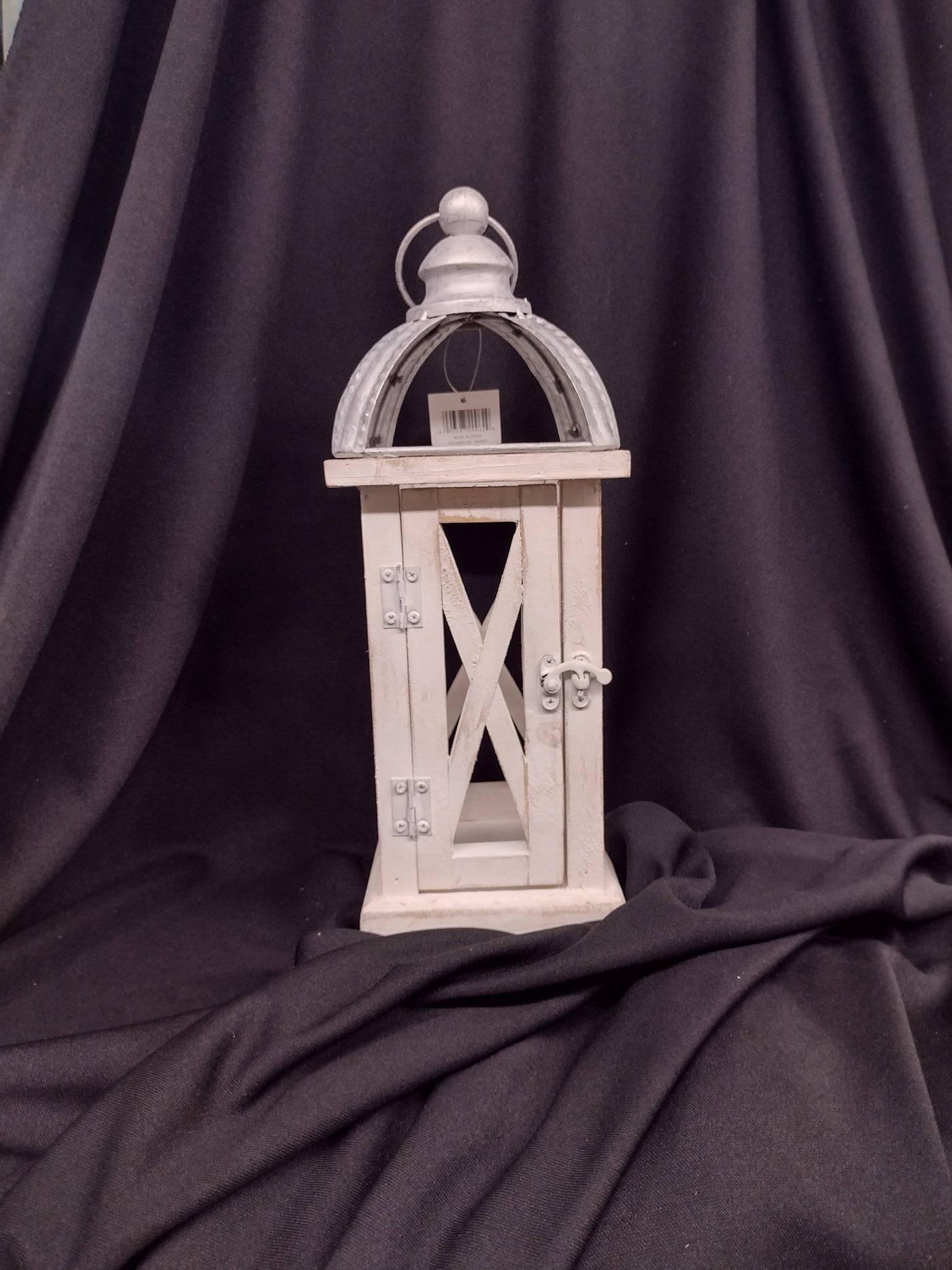 Small White Wooden Lantern