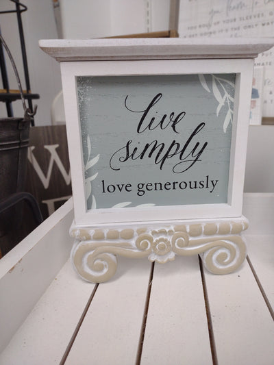 Wood Tabletop Signs