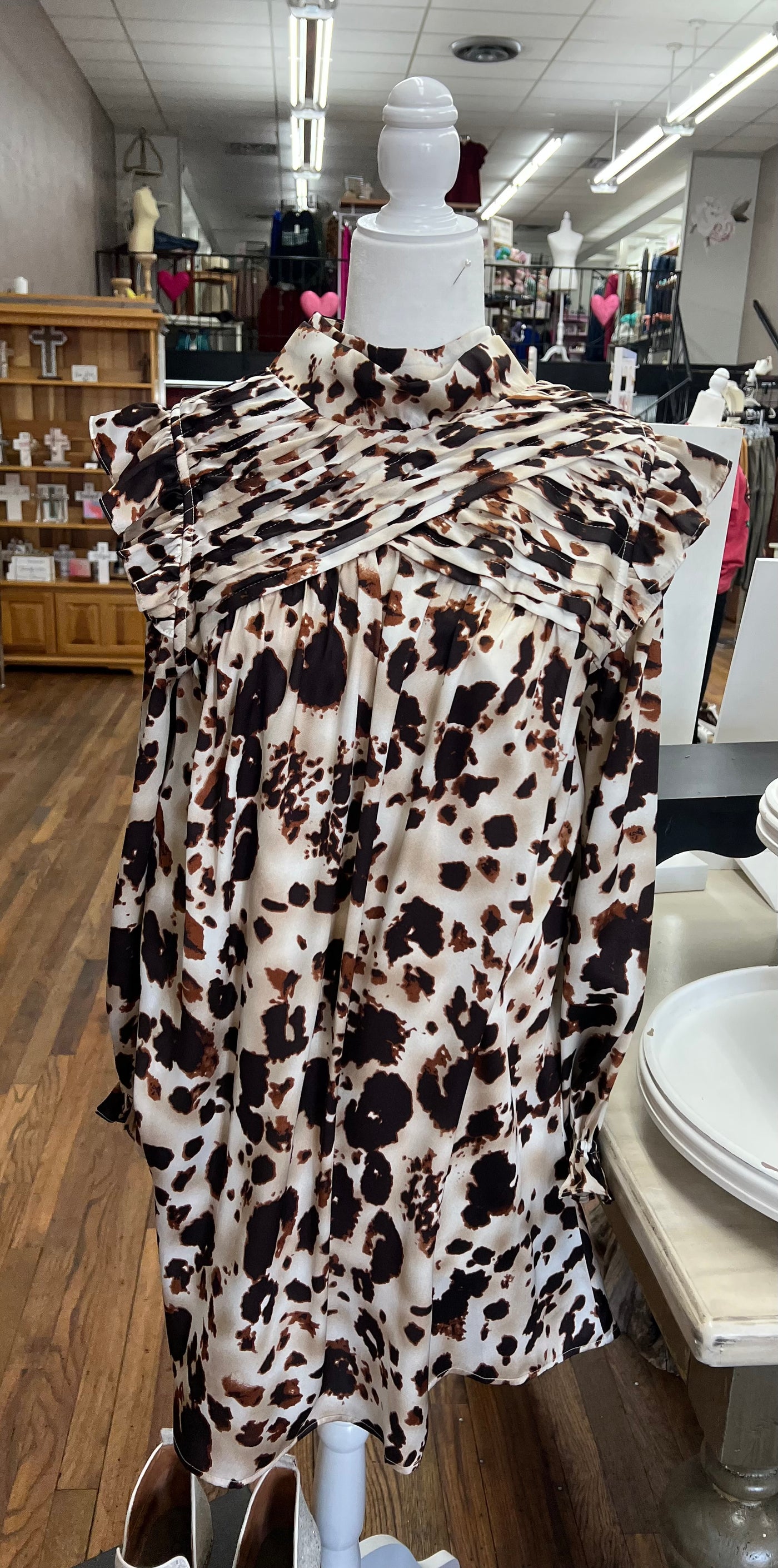 Cow Print Dress