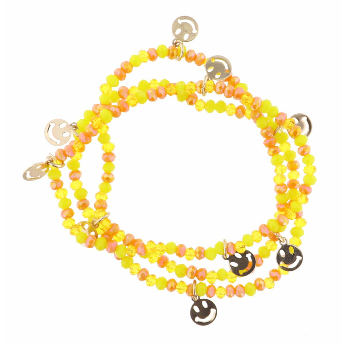 Yellow and Orange Bracelet Set