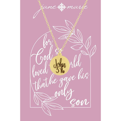 Jane Marie Gold Circle Pendant Necklaces