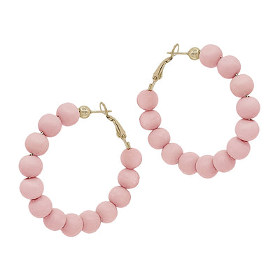 Clay Beaded Hoops