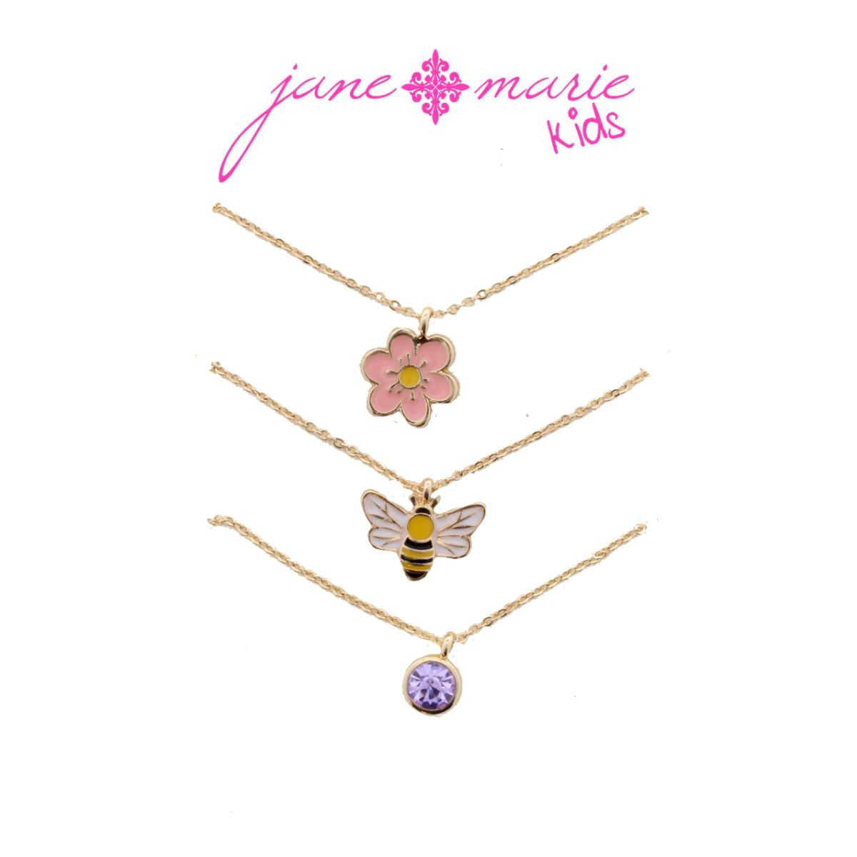 Kids Bee Tri Necklace Set