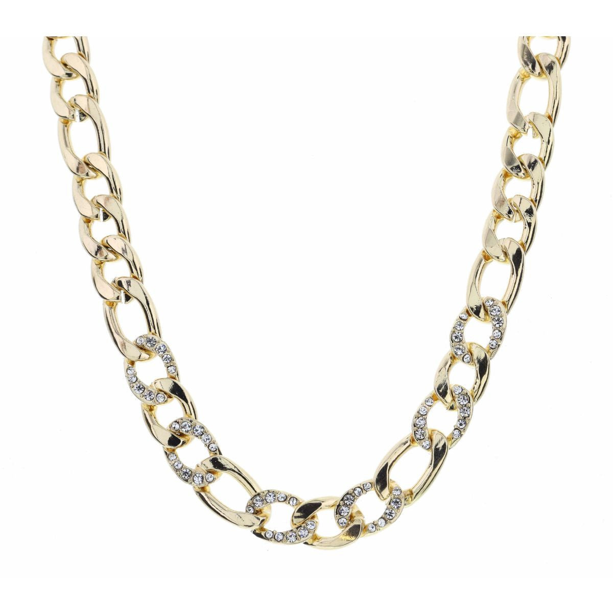 Gold Chain link With Diamonds