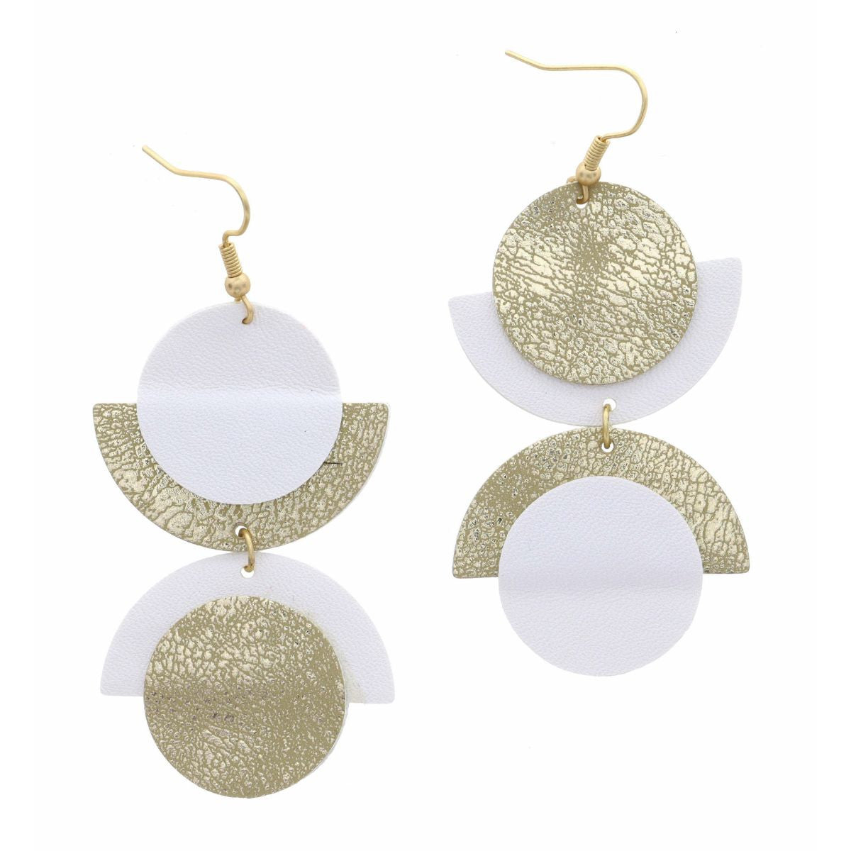 Gold Circle and arches Earring