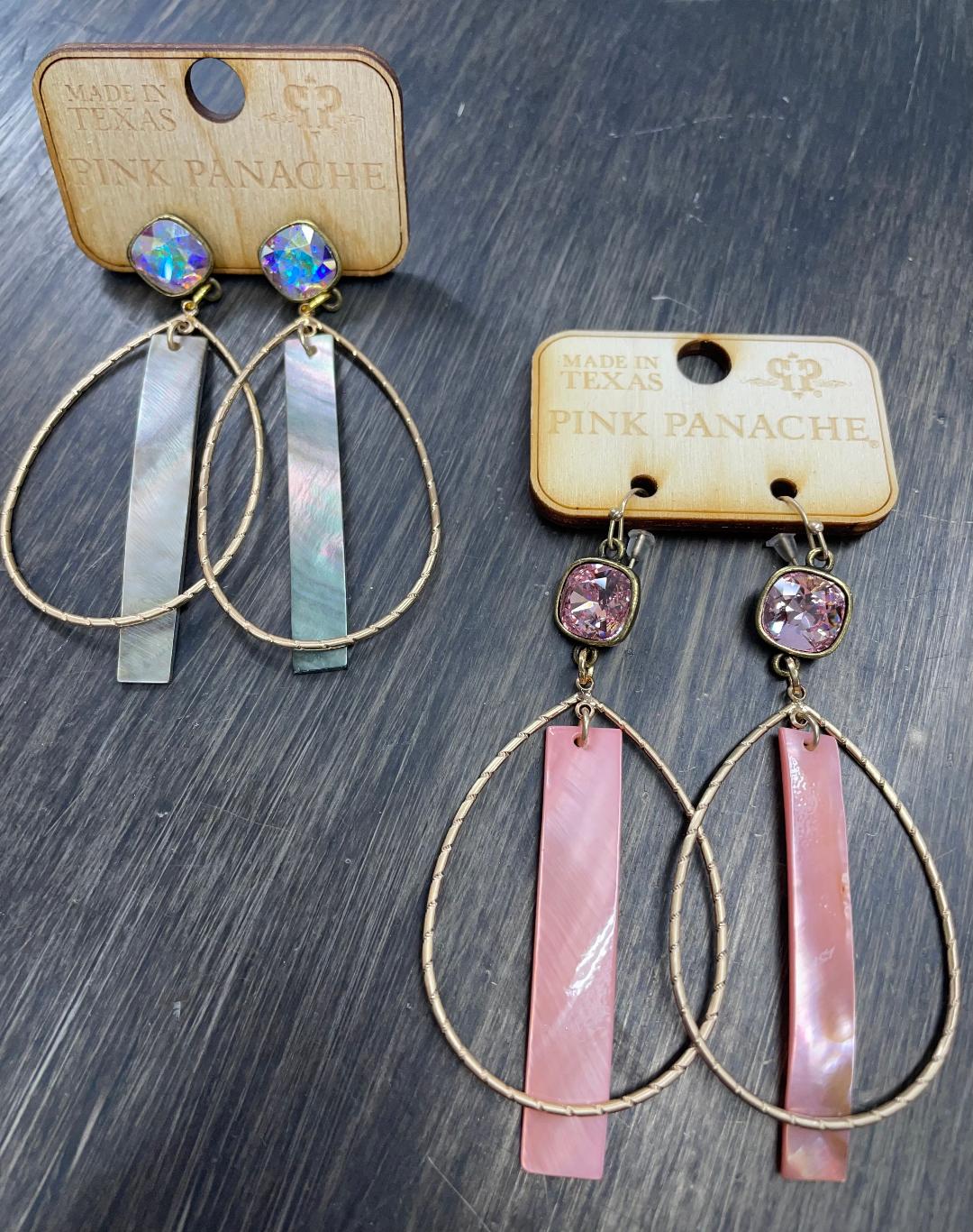 Mother of Pearl Bar earrings