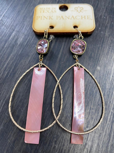 Mother of Pearl Bar earrings