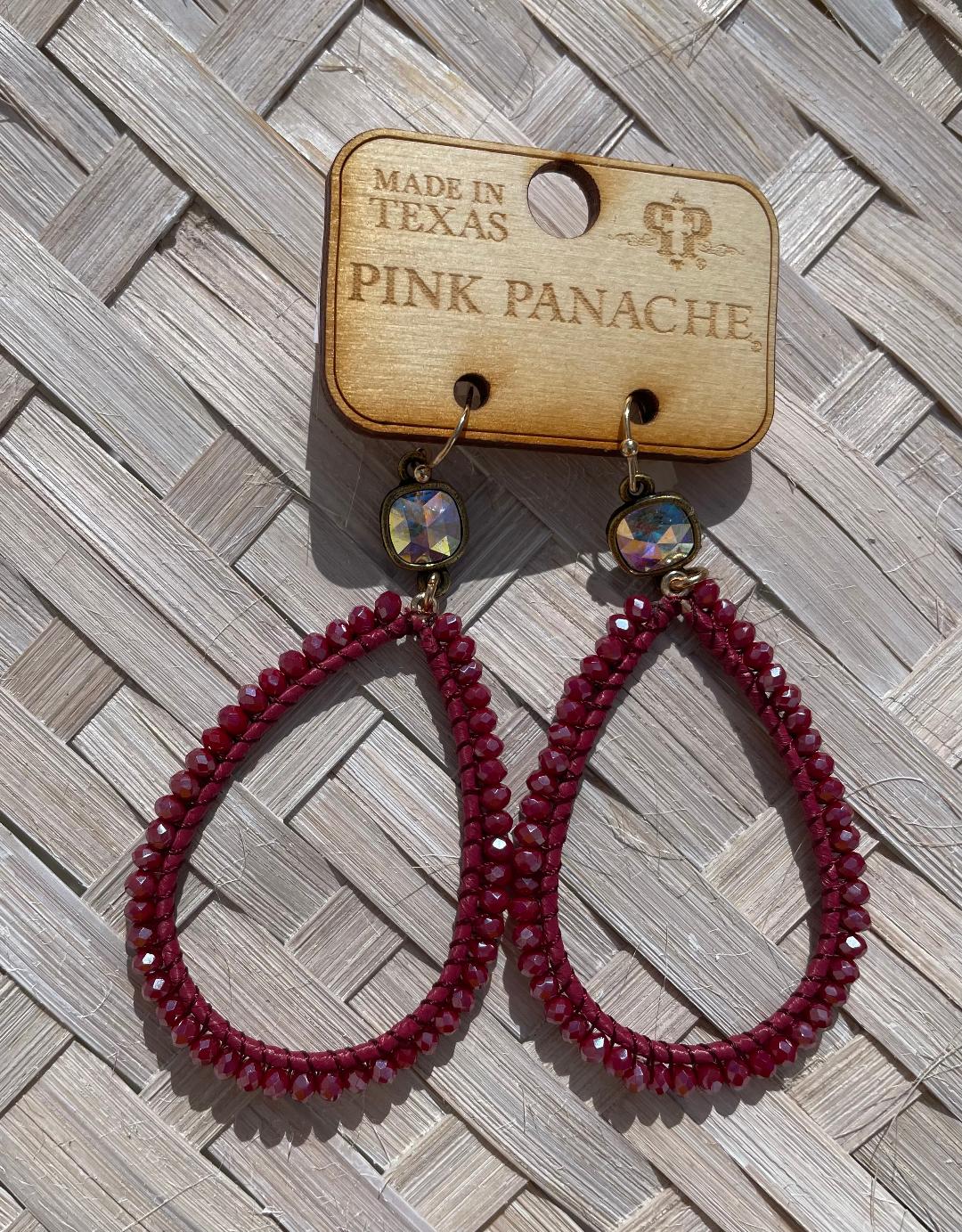 Pink Panache Wine Shimmer earrings