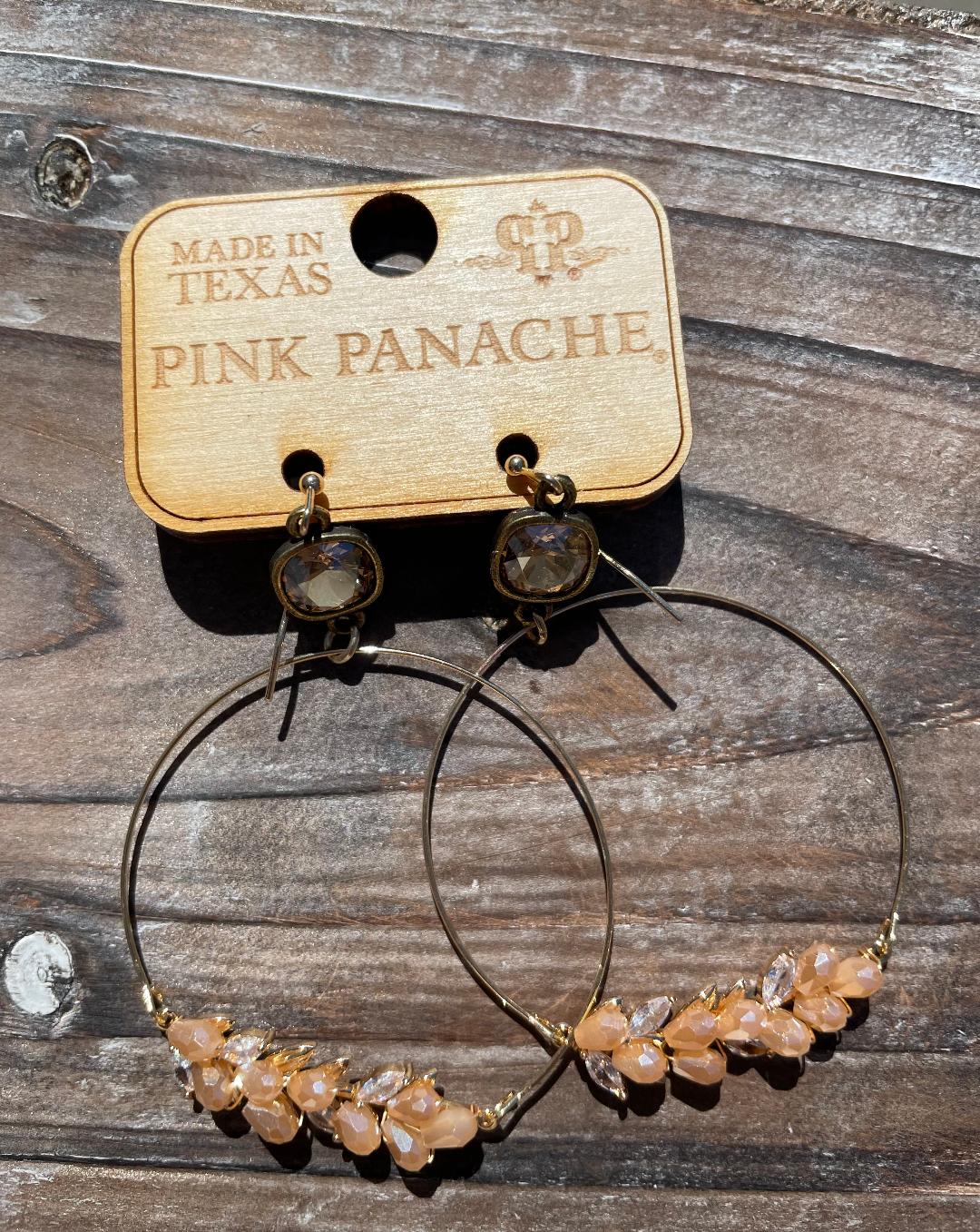 Pink Panache Champagne earrings